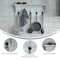 Flash Furniture 24" Whitewash Wall Mount Shelf with Hanging Hooks HFKHD-HEF0-CRE8-732315-GG - alternate 4